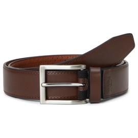 Johnston & Murphy Men's Xc4 Dress Belt, Mahogany, 38