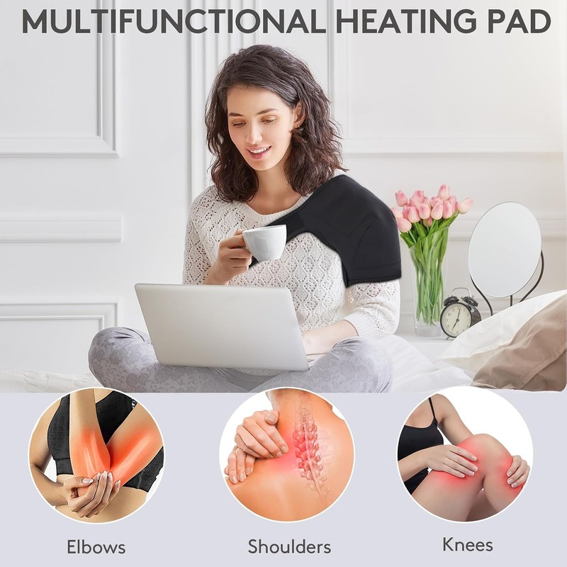 Far Infrared Shoulder Heating Pad with 21 Jade for Rotator