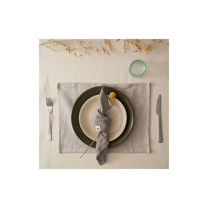 Wild & Stone | Organic Cotton Napkins | Herringbone Weave