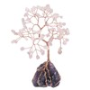 Cheungshing 6-7” Natural Healing Crystal Bonsai Tree with Irregularity Amethyst