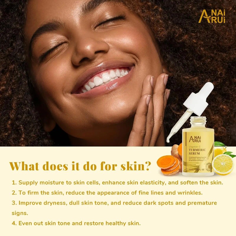 Serum Facial Con Curcuma Y Vitamina C Anai Rui De