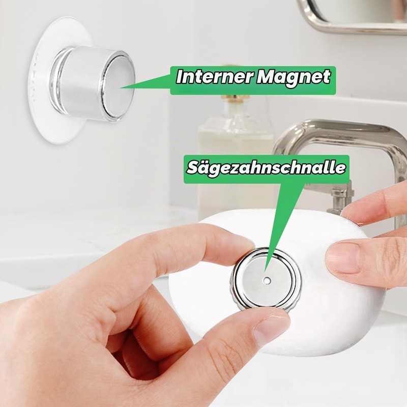 Pack of 2 Stainless Steel Soap Holder Magnetic Soap Holder
