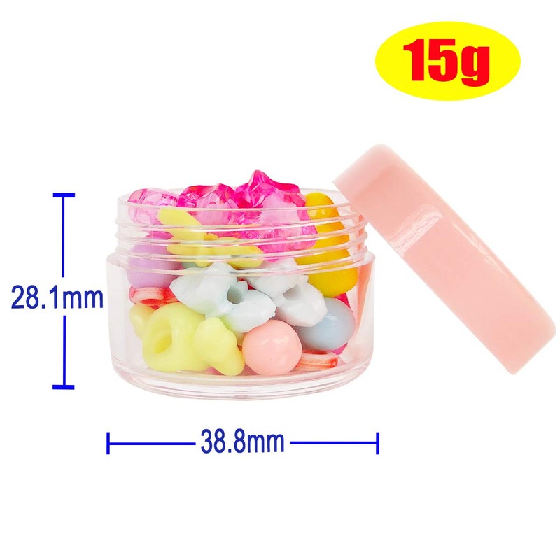 Wopanxye Pack of 12 Container Samples, 15 g Empty Samples