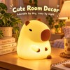 Cartoon Capybara LED Night Light with Yellow Glow for Bedside