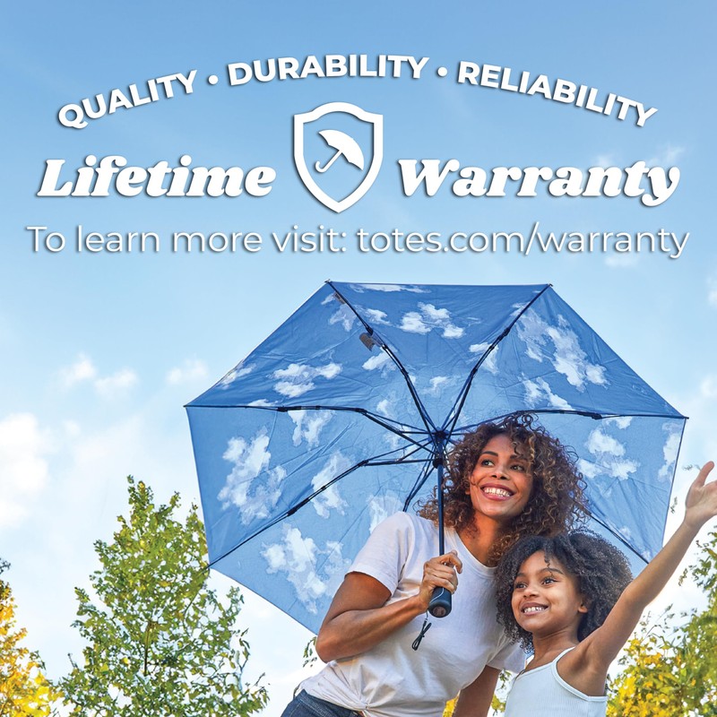 Totes Recycled InBrella - Reverse Close Umbrella - Foldable Umbrella