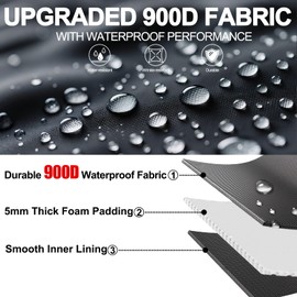 VEKTO Electric Guitar Bag Padded Gig Bag with 5mm Thick Padding, Waterproof Soft Case with Front Pockets, Adjustable Shoulder Straps, Backpack Style, Black