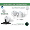 12 Pack WGCM350 Activated Carbon Water Filter Pods Replacement for
