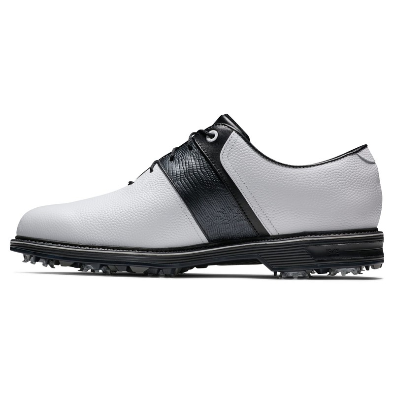FootJoy Men's Premiere Series-Packard Golf Shoe, White/Black, 9.5