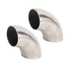 2PCs 90 Degree Elbow Wastegate Dump Valve Pipe 1.5in Stainless