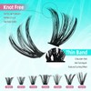Lash Extension Kit 280PCS Eyelash Clusters 40D 50D DIY Eyelash