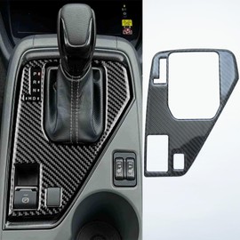 ZiWen Real Carbon Fiber Central Control Gear Shift Panel Trims Accessories for Subaru Crosstrek Impreza RS 2024 2025 (Carbon Fiber Black)