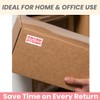 120Pcs Return to Sender Not at This Address Stickers, 2.5x1.18