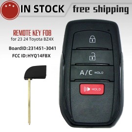 Unlocked for 2023 2024 Toyota BZ4X Smart Key Keyless Remote 4Button FOB HYQ14FBX