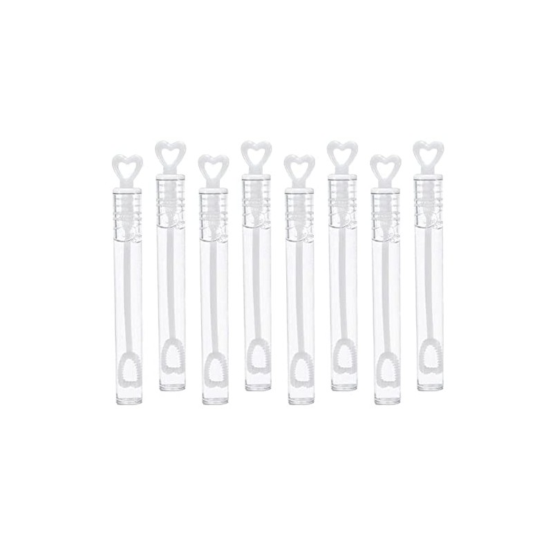 Bubble Tube White with Heart Wedding Bubbles, Wedding Gift Decoration