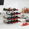 Lifewit Stackable Water Bottle Organizer for Cabinet, Plastic Bottle Holder