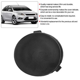 Akozon Towing Hook Eye Cover of Front Bumper Trailer Fits for Focus MK2 2007-2011