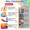 ARTALLY Acrylic Paint Set for Kids & Adults,52Pcs Painting Supplies