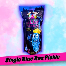 Blue Raz Pickle - Pickle in blue raz pickle brine pouch ONLY by Food Crush cho moy pickle perfection wickles pickles pickle kit blue  raspberry pickle  kit