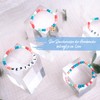 Papierdrachen 4 Pearl Bracelets in Soft Pastel Shades - With