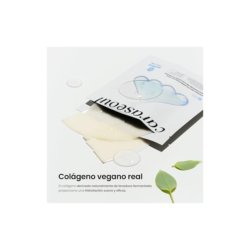 caraseoul Glowganic Pro Mascarilla de Hidrogel con Colágeno Vegano[16 uds]