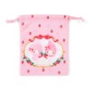 My Melody 733938 Drawstring Bag with Gusset, Size S, Strawberry