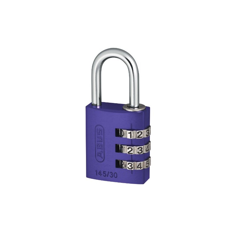 ABUS - 145/30 30mm Violet kombination aus Aluminium Vorhängeschloss 46582