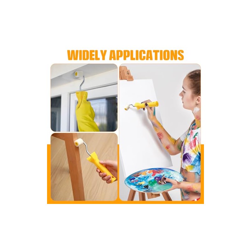 Honeydak 8 Pack Mini Paint Roller Small Paint Roller for