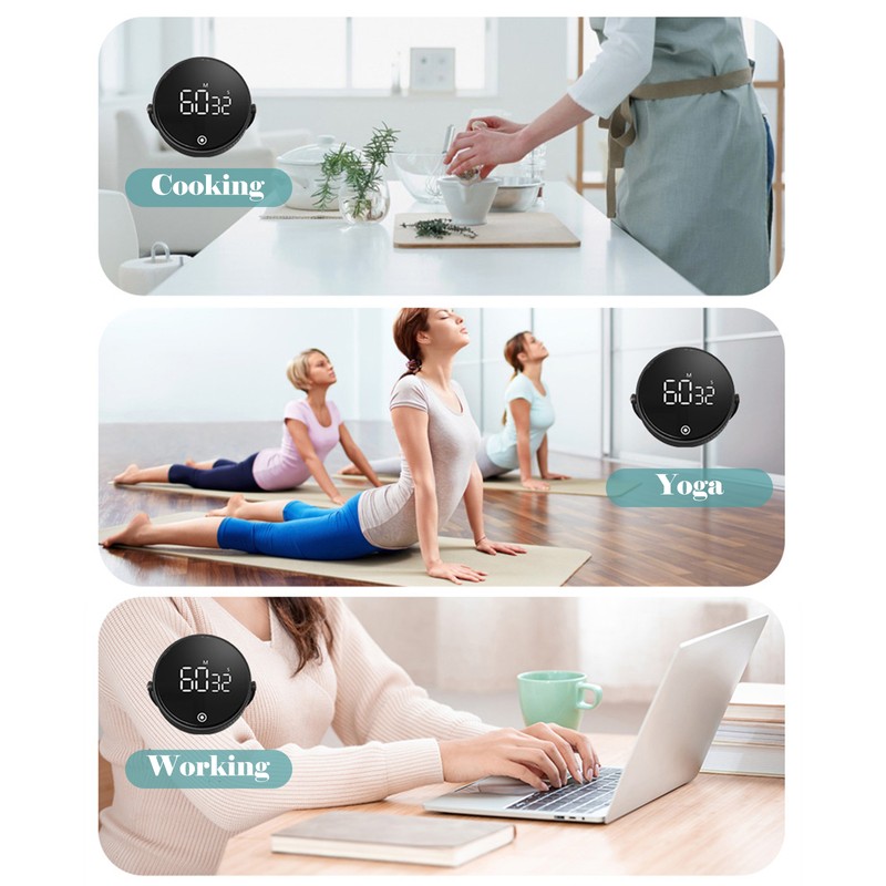 Magnet Kitchen Timer 99-Minute Digital Count Up & Countdown Timers