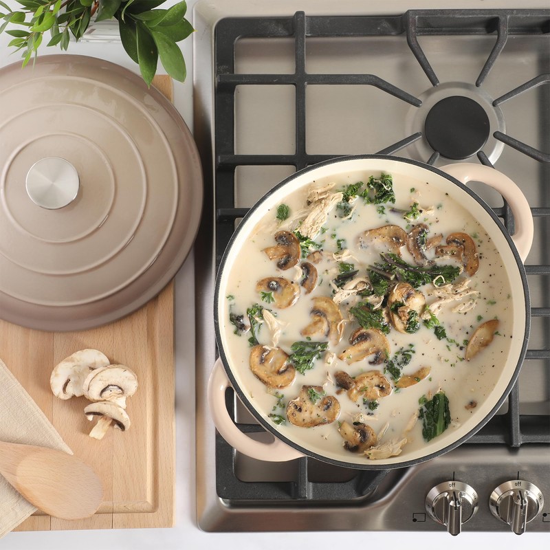 Gibson Home Addlestone 7 Qt Enameled Cast Iron Dutch Oven