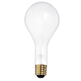 Satco S4962 130-Volt 300-Watt PS35 Mogul Base Light Bulb, Frosted