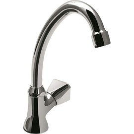 tecuro Stand Swivel Valve - Outlet Valve with HU Pipe Spout 130 mm Kitchen/Cellar