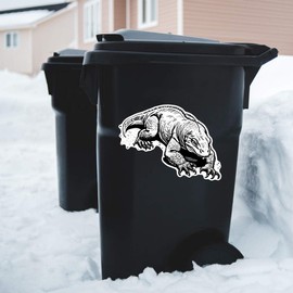 Extra Large 460mm 'Komodo Dragon' Permanent Sticker Decal for Cars/Windows/Bins/Walls (DW00111055)