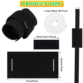 3 Set Floating Water Mat Straps with Pad Protectors, Floating Water Pad Straps Reusable Securing Straps for Storing Mats Up to 18 Feet Long or Shorter, Floating Mat Accessories, Storage Straps