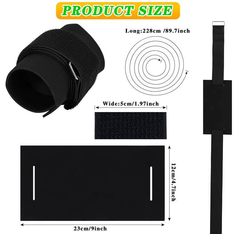 3 Set Floating Water Mat Straps with Pad Protectors, Floating