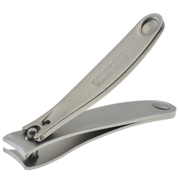 Camila Solingen CS14 2.5" Fingernail Clipper and Toenail Clipper for Manicure and Pedicure - Professional Nail Clippers with Precision Super Sharp Blades - German Stainless Steel Cuticle Trimmer