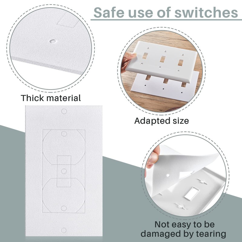 Tondiamo 200 Pcs Outlet Insulation and Draft Sealers Foam Insulation