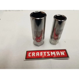 Craftsman  CRAFTSMAN  3/8" SPARK PLUG SOCKETS Flex Swivel 5/8"  stand 13/16" 5/8 SAE Inch