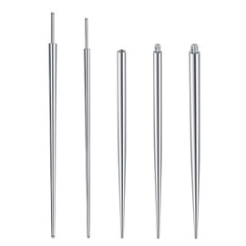 D.Bella 18G 16G Piercing Taper Insertion Tool Stainless Steel Piercing Threader Tool for Threaded Push In Threadless Labret Tragus Helix Conch Cartilage Earring Lip Nose Piercing