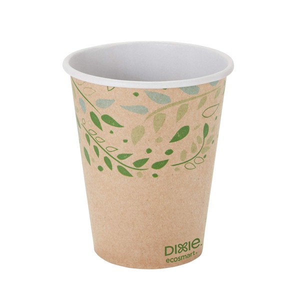 Georgia-Pacific Dixie EcoSmart 12 oz 100% Recycled Fiber Hot Cup by GP PRO Fits Large Lids; 2342R (CASE); 1000 Count (50 Cups Per Sleeve; 20 Sleeves Per Case)