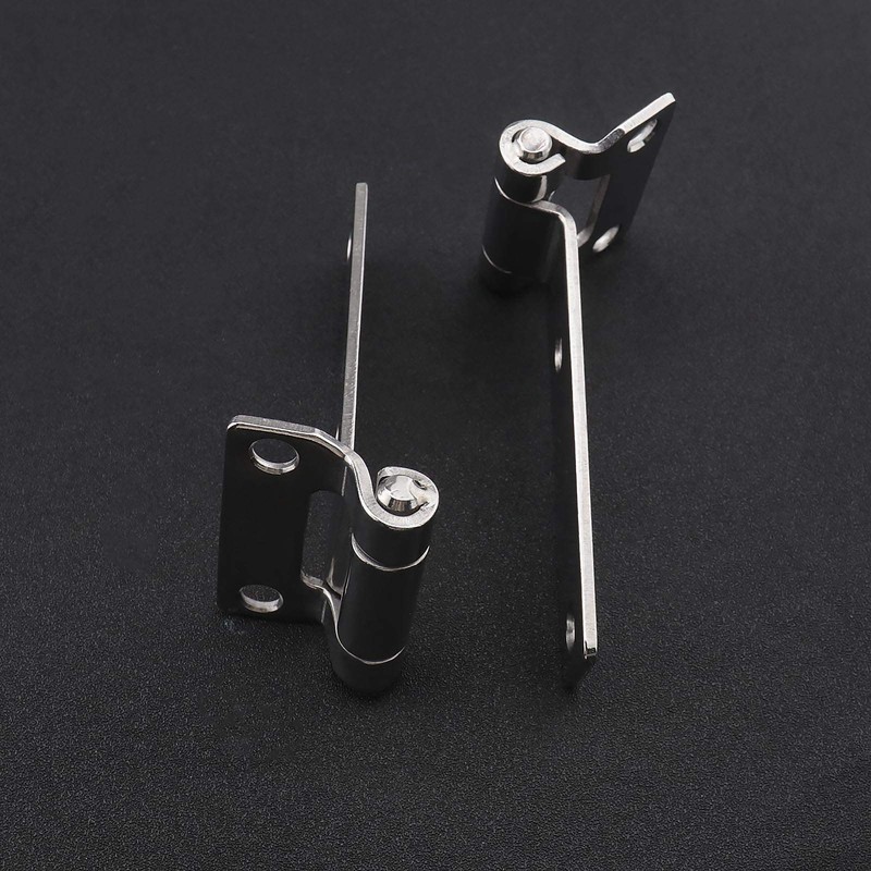Micro Traders 2Pcs T Type Container Hinges High Polished Solid