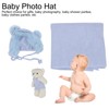 3pcs Baby Photography Props Soft Newborn Photo Blanket Doll Hat