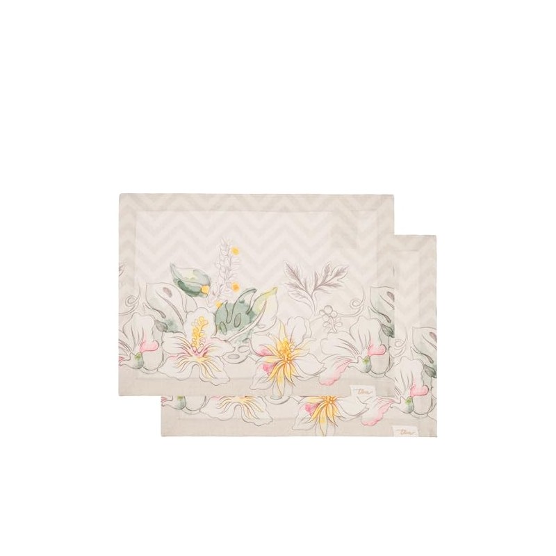 THUN - Set 2 tovagliette antimacchia Eleganza Esotica - 100%