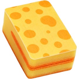 Genérico Dish Sponges Kitchen Cute Dot Double-Sided Non-Scratch Scrubbing
