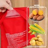 4-Pack Baked Potato Microwave Bag - Reusable Pouch and Potato
