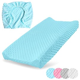 Cambiador de Pañales para Bebé, Funda de cojín cambiador, Ultrasuave y transpirable (azul)