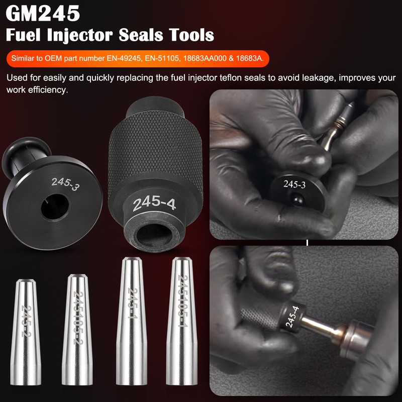 GM245 Fuel Injector Seals Tools Set Perfectly Compatible with GM