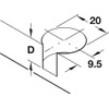 Rafix Furniture Connectors with Bolts for 19mm, 3/4" Material Flush