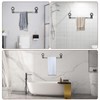 RAUWIZX Retractable Suction Cup Bathroom Towel Bar 12Inch ~ 24Inch,