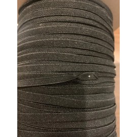 Unbranded Black Polyester 1/4" Elastic Webbing- latex rubber