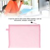 10Pcs Mesh Zipper Pouch Bags, A4 Size Zipper Bags for